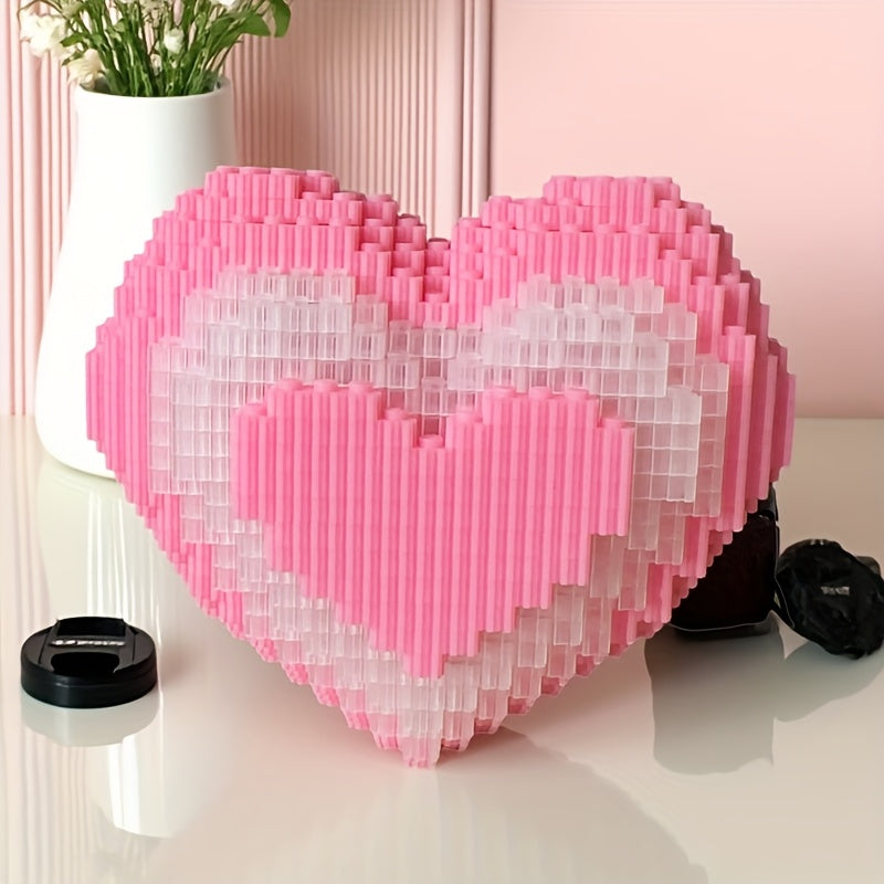 Roze hart | Bouwsteentjes