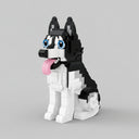 Zittende Husky | Bouwsteentjes