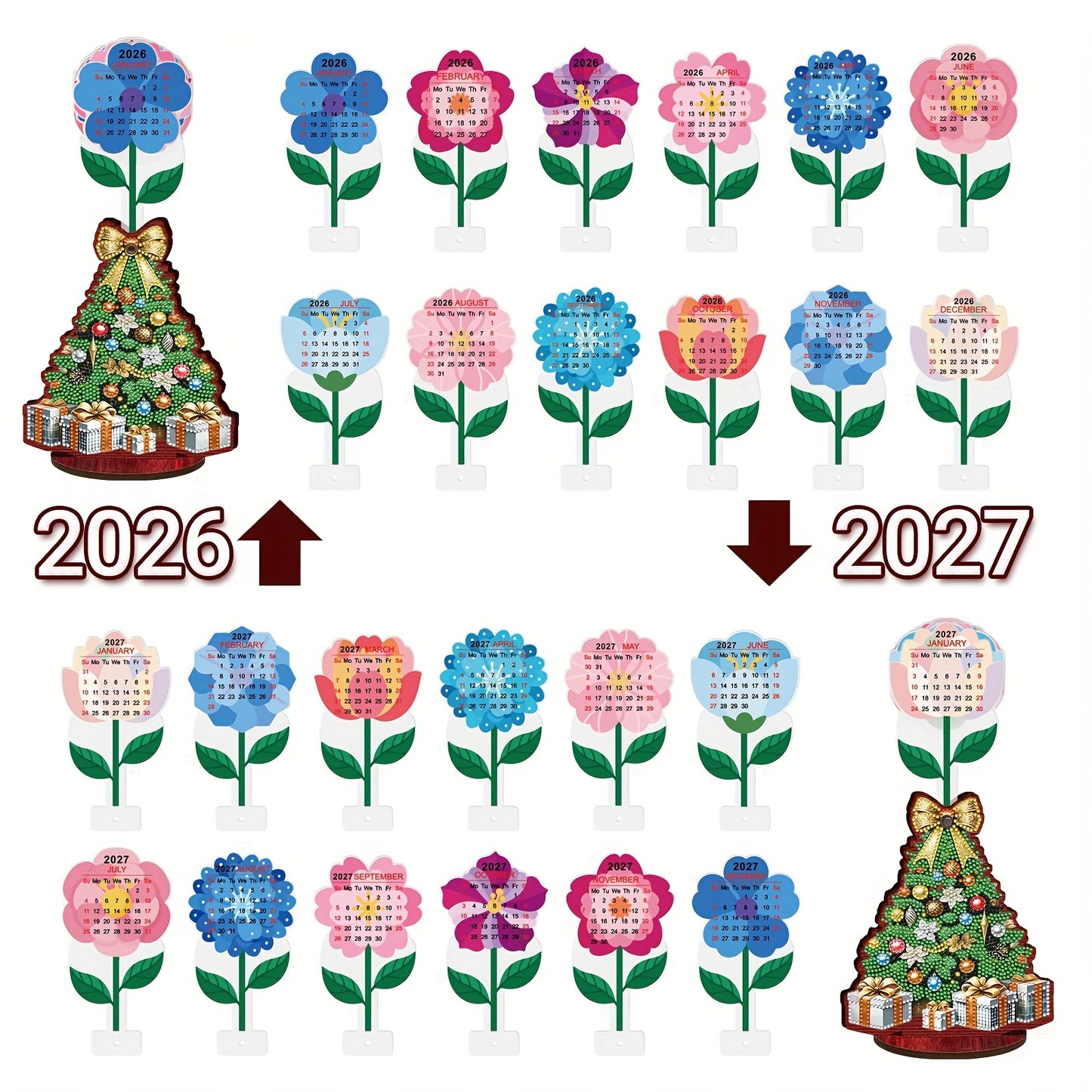 Kerstboom | kalender | Diamond painting