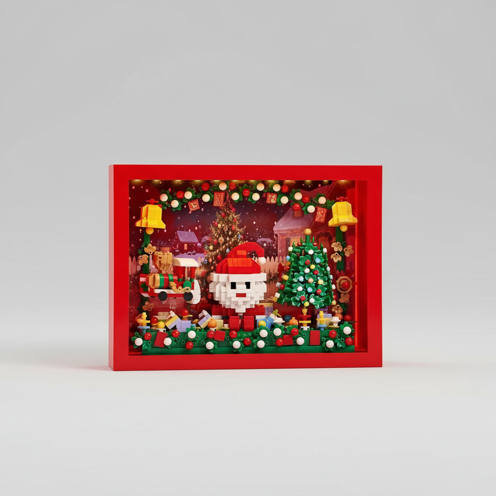 Prachtige kerst schilderij | Bouwsteentjes