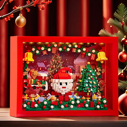Prachtige kerst schilderij | Bouwsteentjes