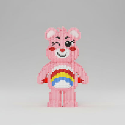 Roze Regenboog Beer | Bouwsteentjes