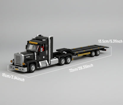 MEGA Premium zwarte truck | Bouwsteentjes