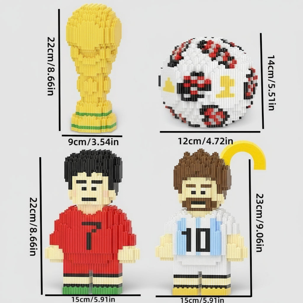 Voetbal set | Bouwsteentjes