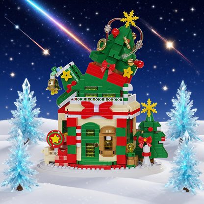 Kerst huizen | Bouwsteentjes