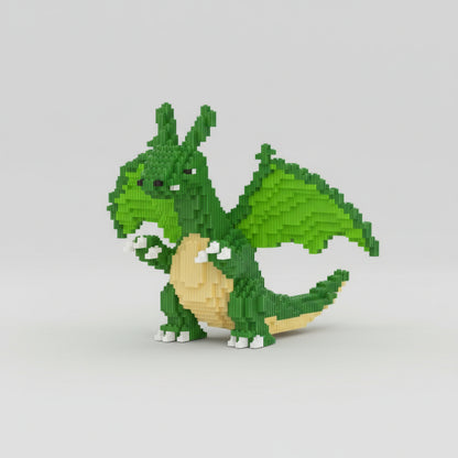 Groene draak | Bouwsteentjes