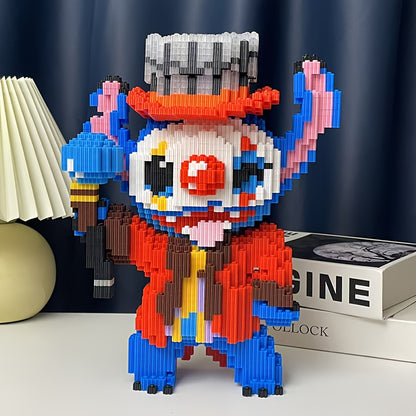 Blauw wezen als Clown | Bouwsteentjes