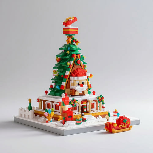 Kerstboom huis | Bouwsteentjes