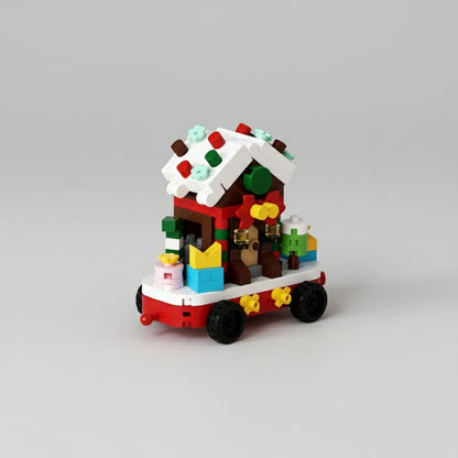 Kerst treintje | Bouwsteentjes