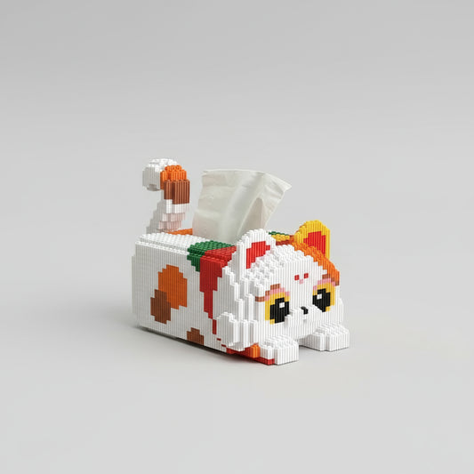 Katten tissue box  | Bouwsteentjes