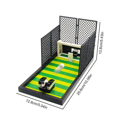 Voetbalveld spelletje | Bouwsteentjes