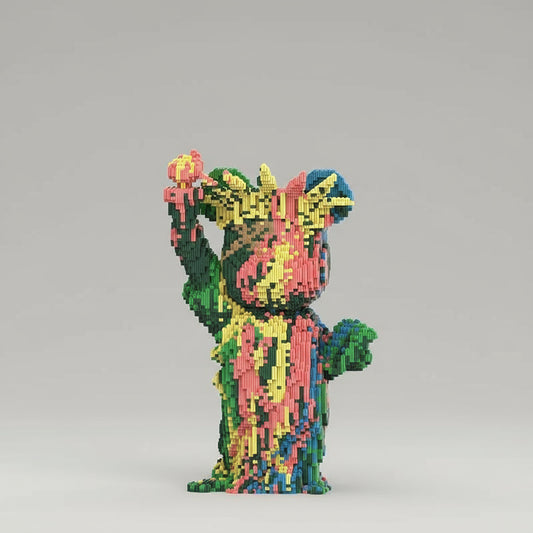 MEGA Beer vrijheidsbeeld | Bouwsteentjes