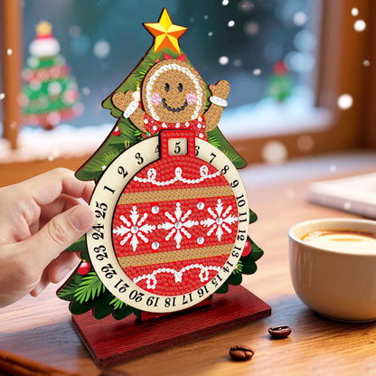 Koekje in kerstboom | kalender | Diamond painting