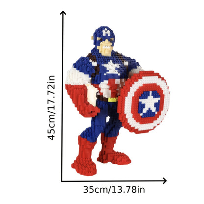 Superheld met schild | Bouwsteentjes