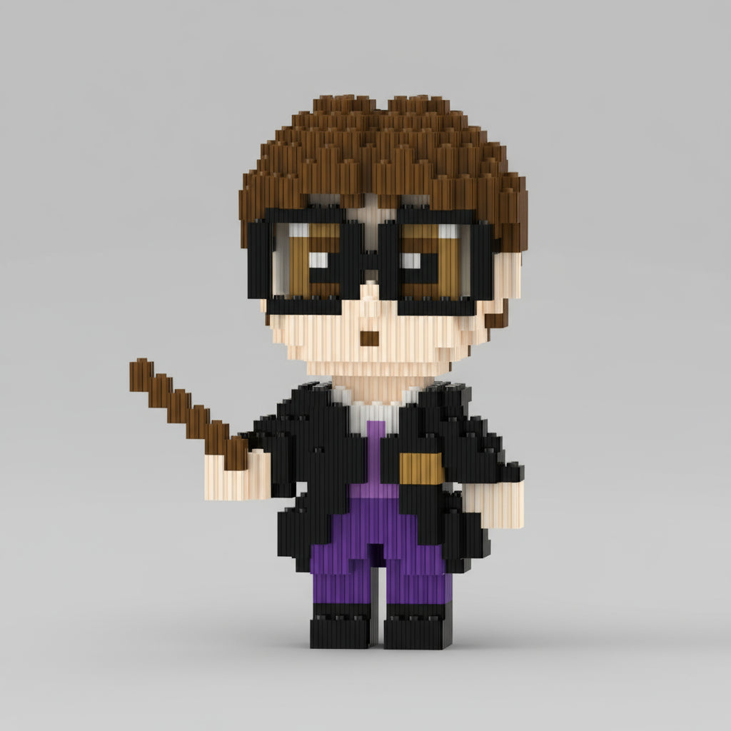 Jongen met bril | Bouwsteentjes