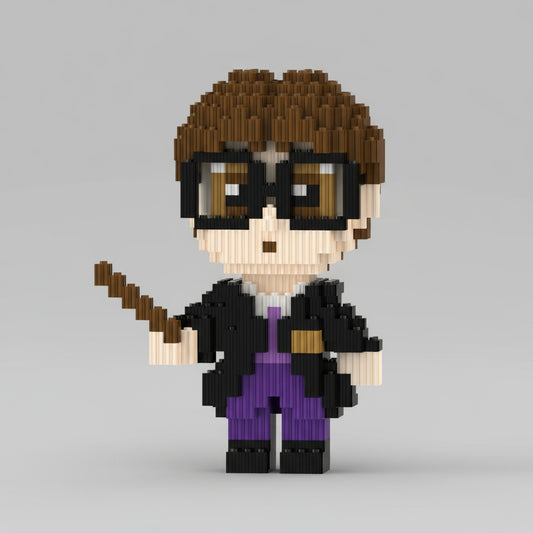 Jongen met bril | Bouwsteentjes