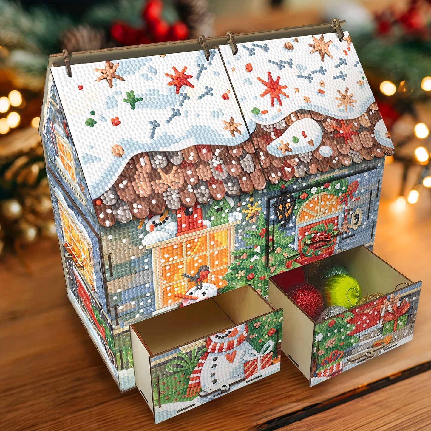 Huis met lades | Bouwpakket | Diamond painting
