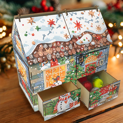 Huis met lades | Bouwpakket | Diamond painting