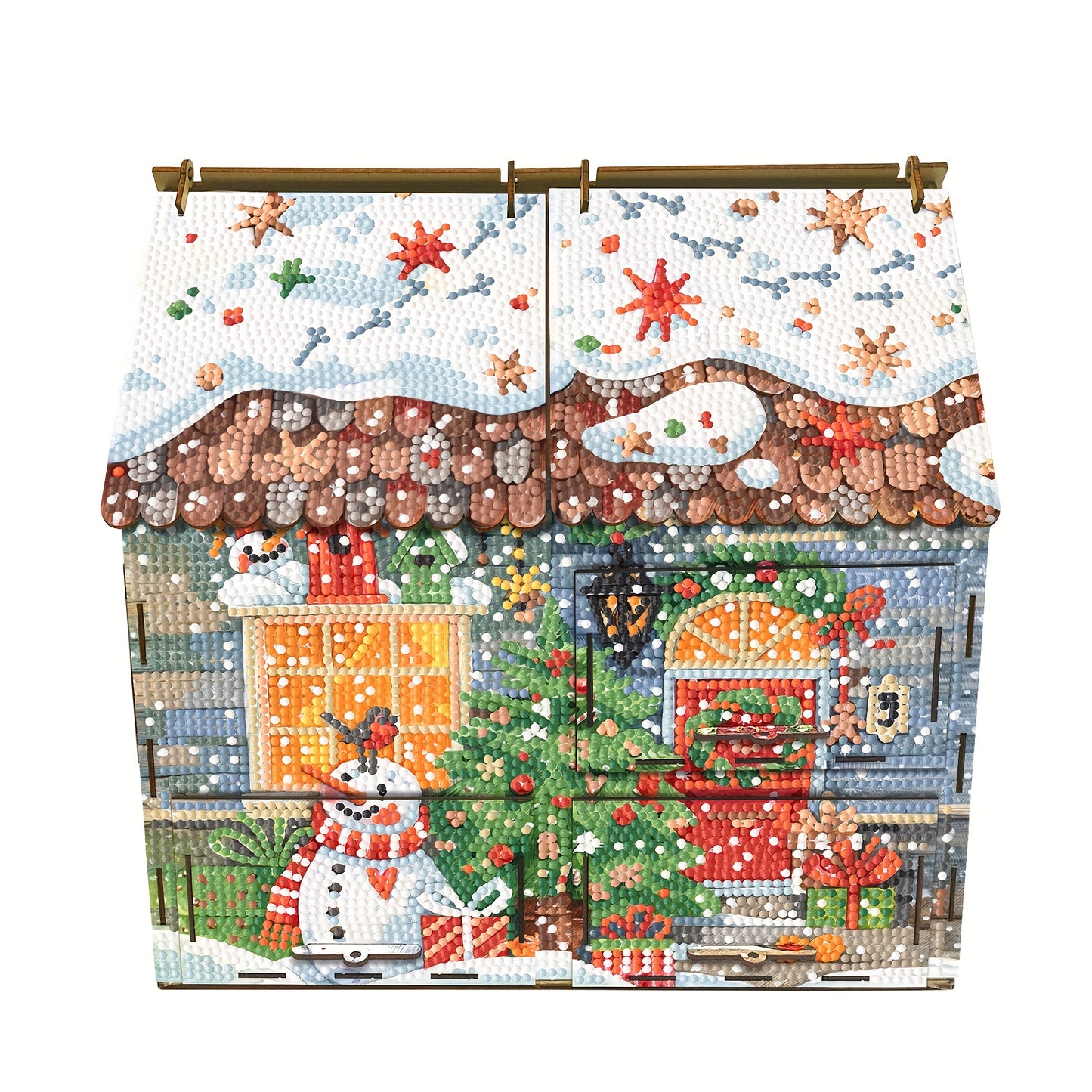Huis met lades | Bouwpakket | Diamond painting