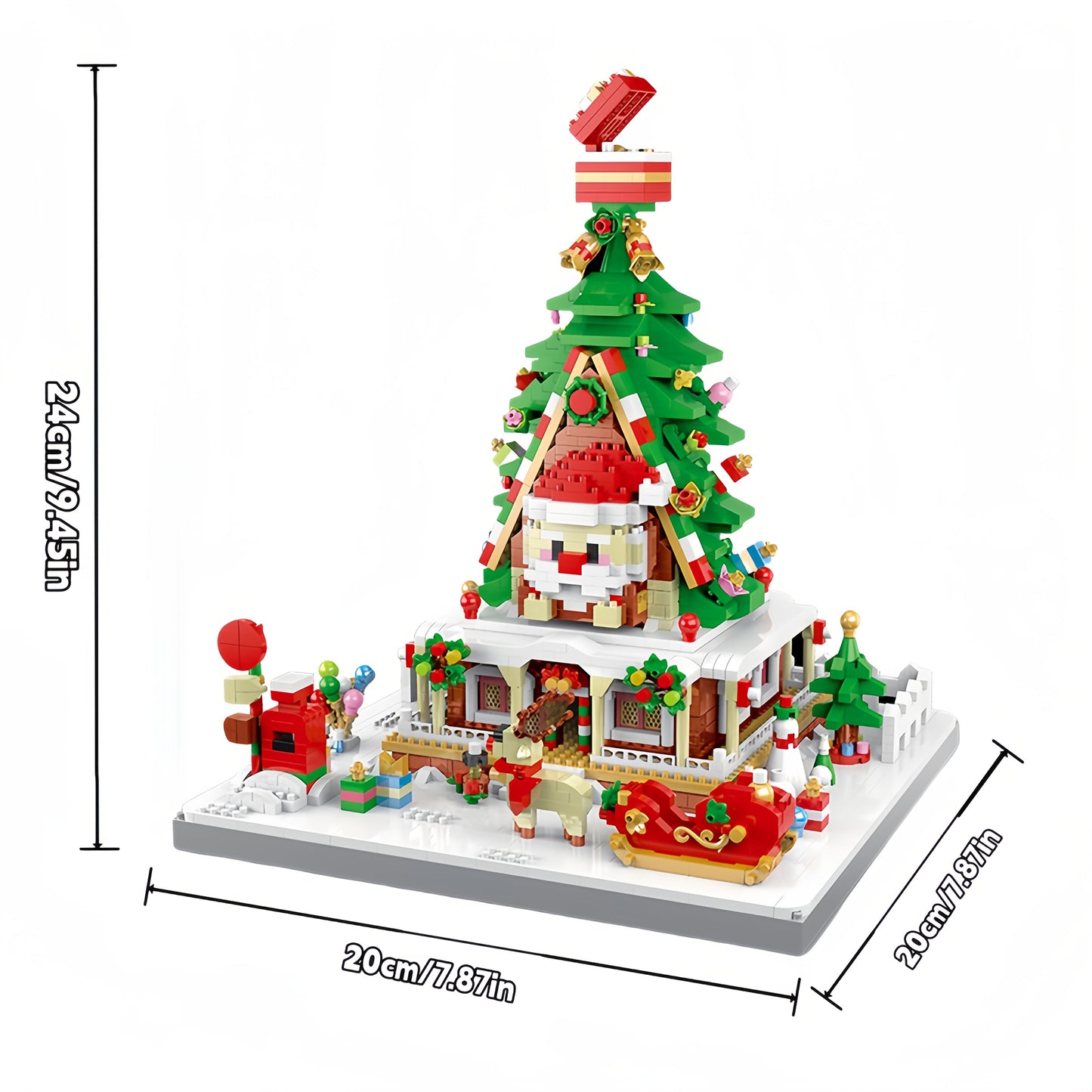 Kerstboom huis | Bouwsteentjes