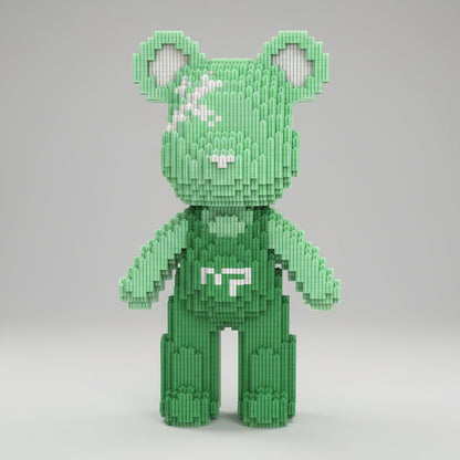 Beer met groene tuinbroek | Bouwsteentjes