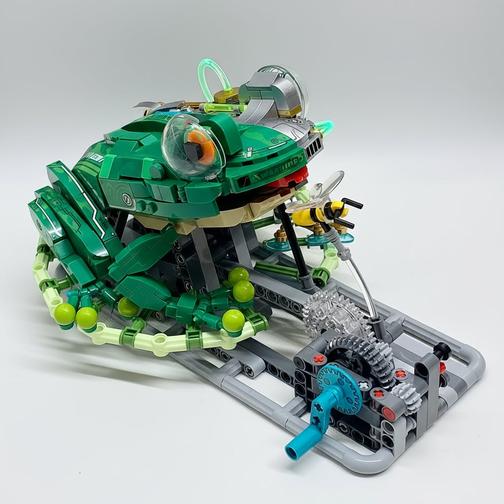 Bewegende Kikker | Bouwsteentjes