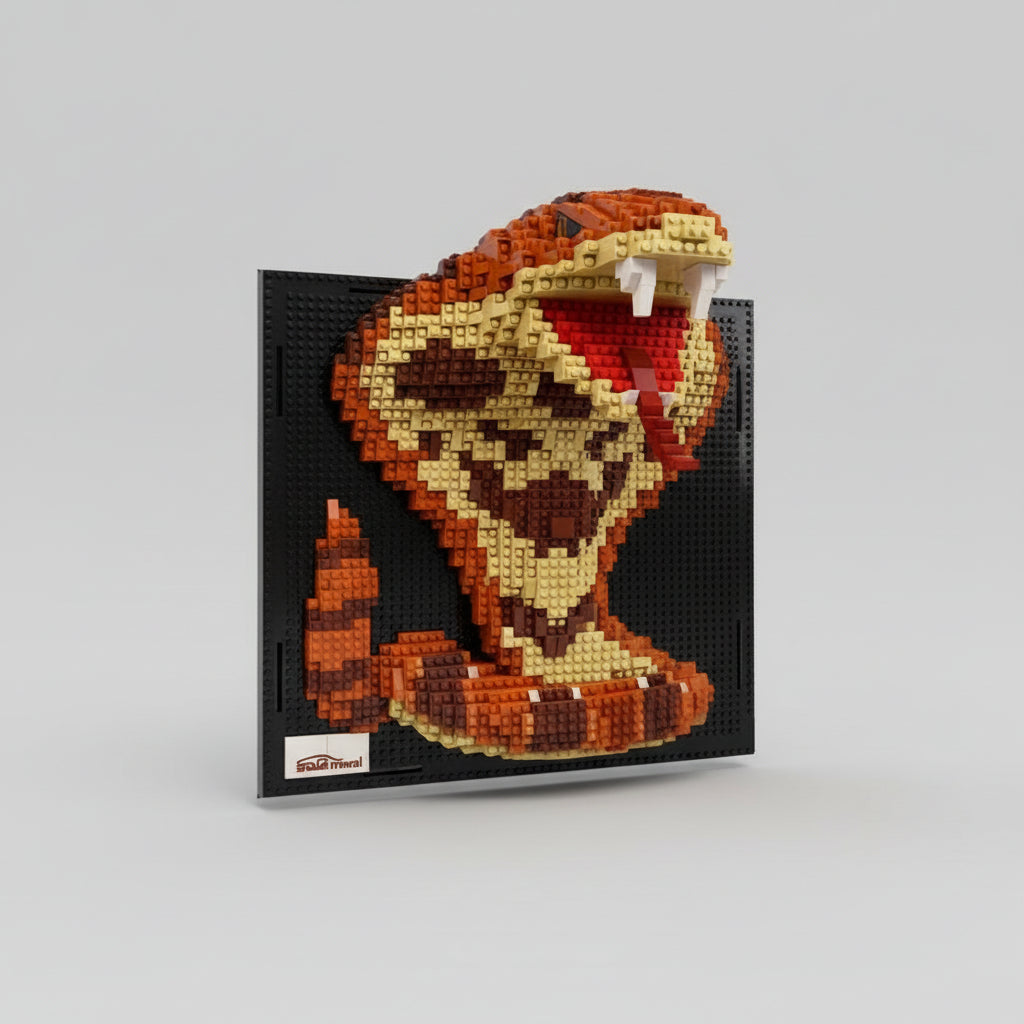 Slang op bouwplaat | Bouwsteentjes