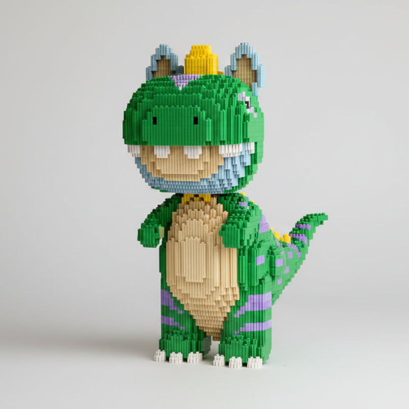 Groene Dino | Bouwsteentjes