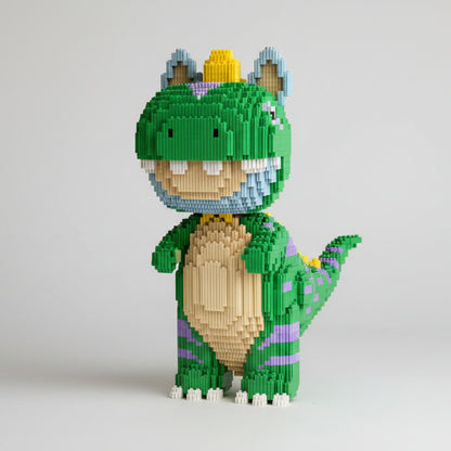 Groene Dino | Bouwsteentjes
