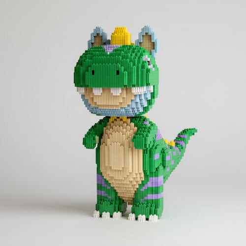 Groene Dino | Bouwsteentjes