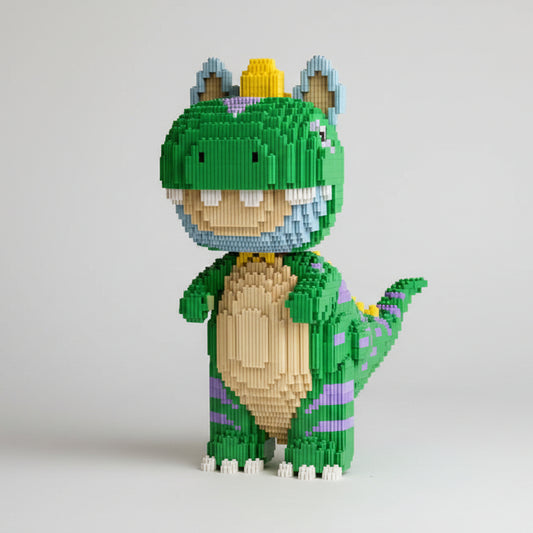 Groene Dino | Bouwsteentjes