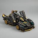 Geel zwarte sportauto | Bouwsteentjes