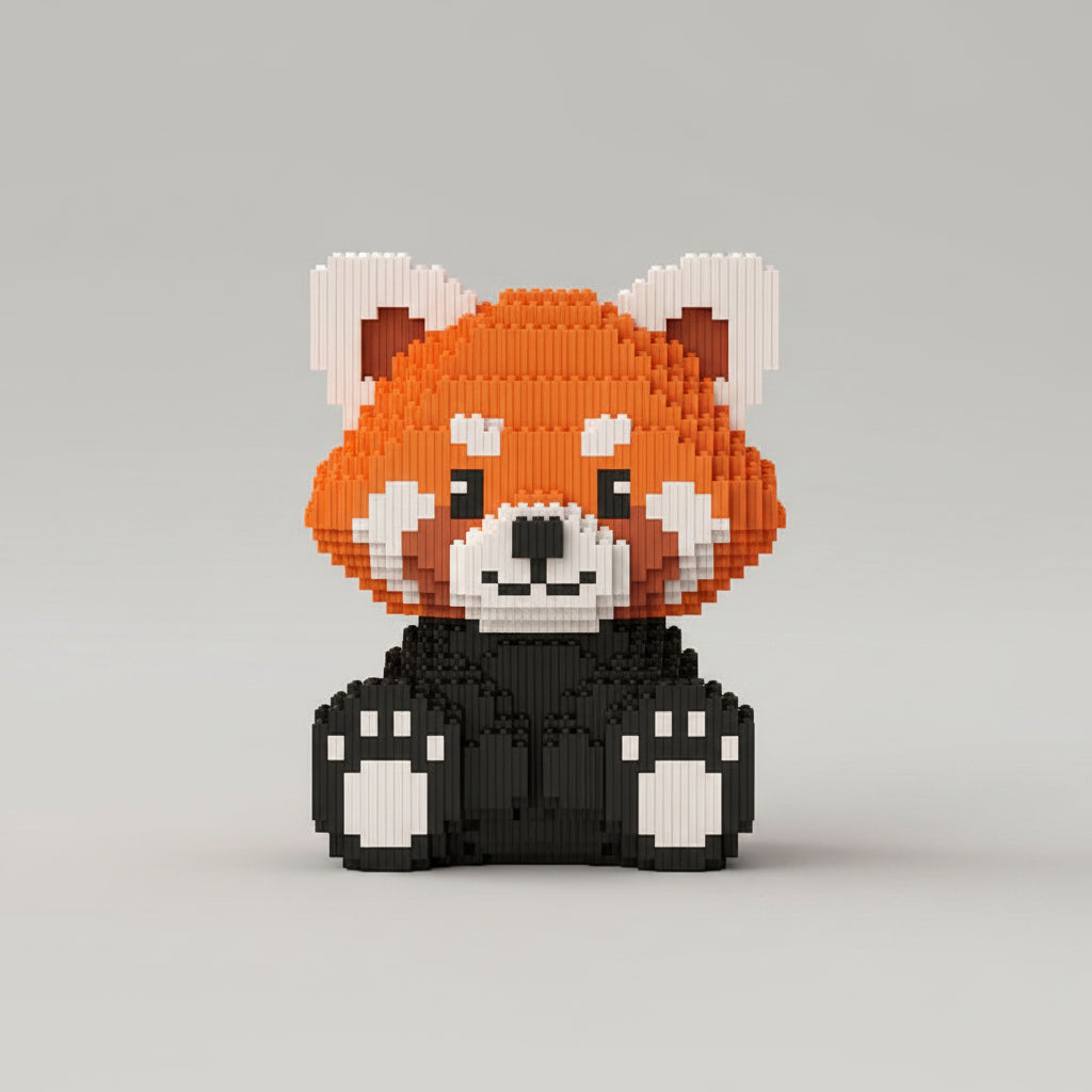Rode Panda | Bouwsteentjes