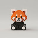 Rode Panda | Bouwsteentjes