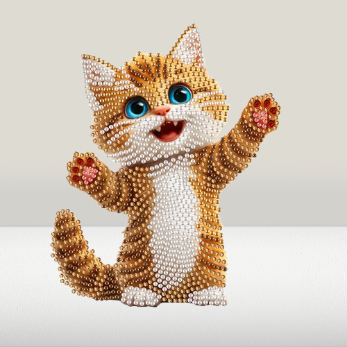 Bewegende katje | Diamond painting