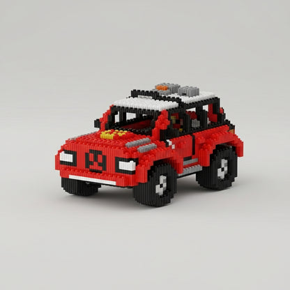 Rode truck | Bouwsteentjes