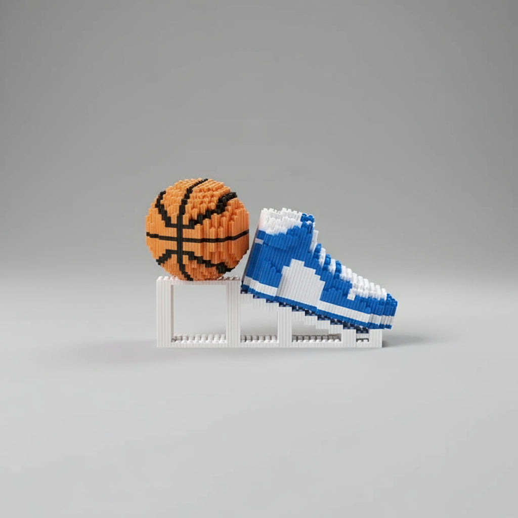Basketbal schoen & bal | Bouwsteentjes