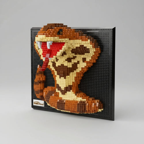 Slang op bouwplaat | Bouwsteentjes