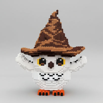 Uil met hoed | Bouwsteentjes