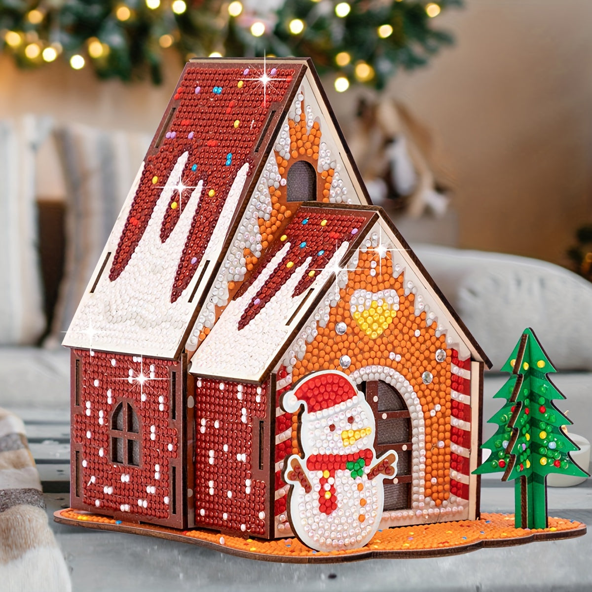 Kerst huis | Bouwpakket | Diamond painting