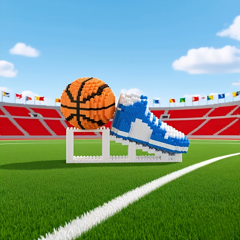 Basketbal schoen & bal | Bouwsteentjes