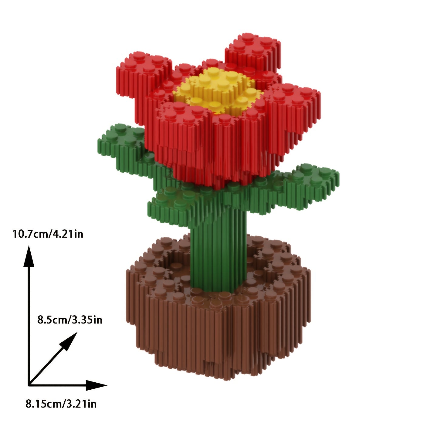 Cactus, Roos, Zonnebloem | Bouwsteentjes