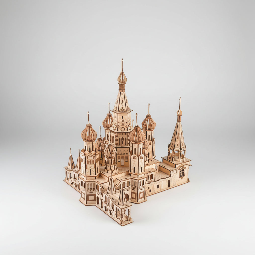 St. Basil'S Kathedraal | Houten Bouwpakket
