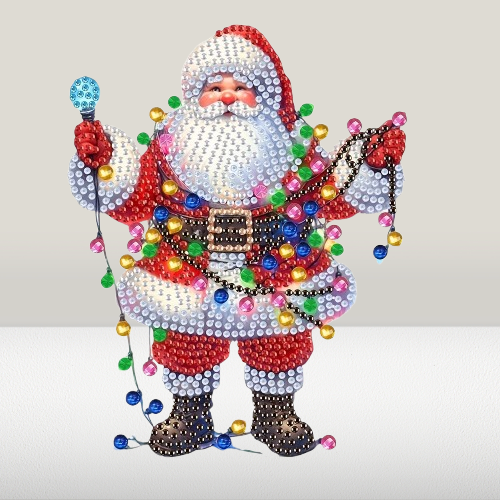 Bewegende kerstman | Diamond painting