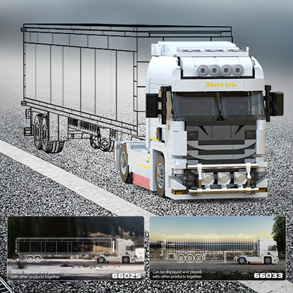 Witte truck | Bouwsteentjes