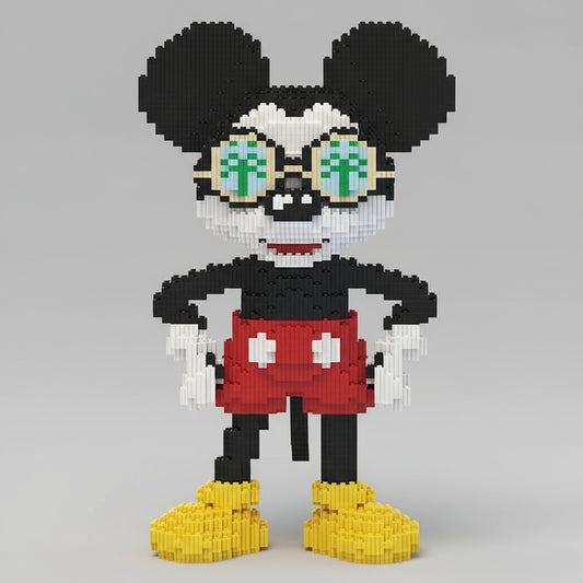 MEGA Muis met bril | Bouwsteentjes