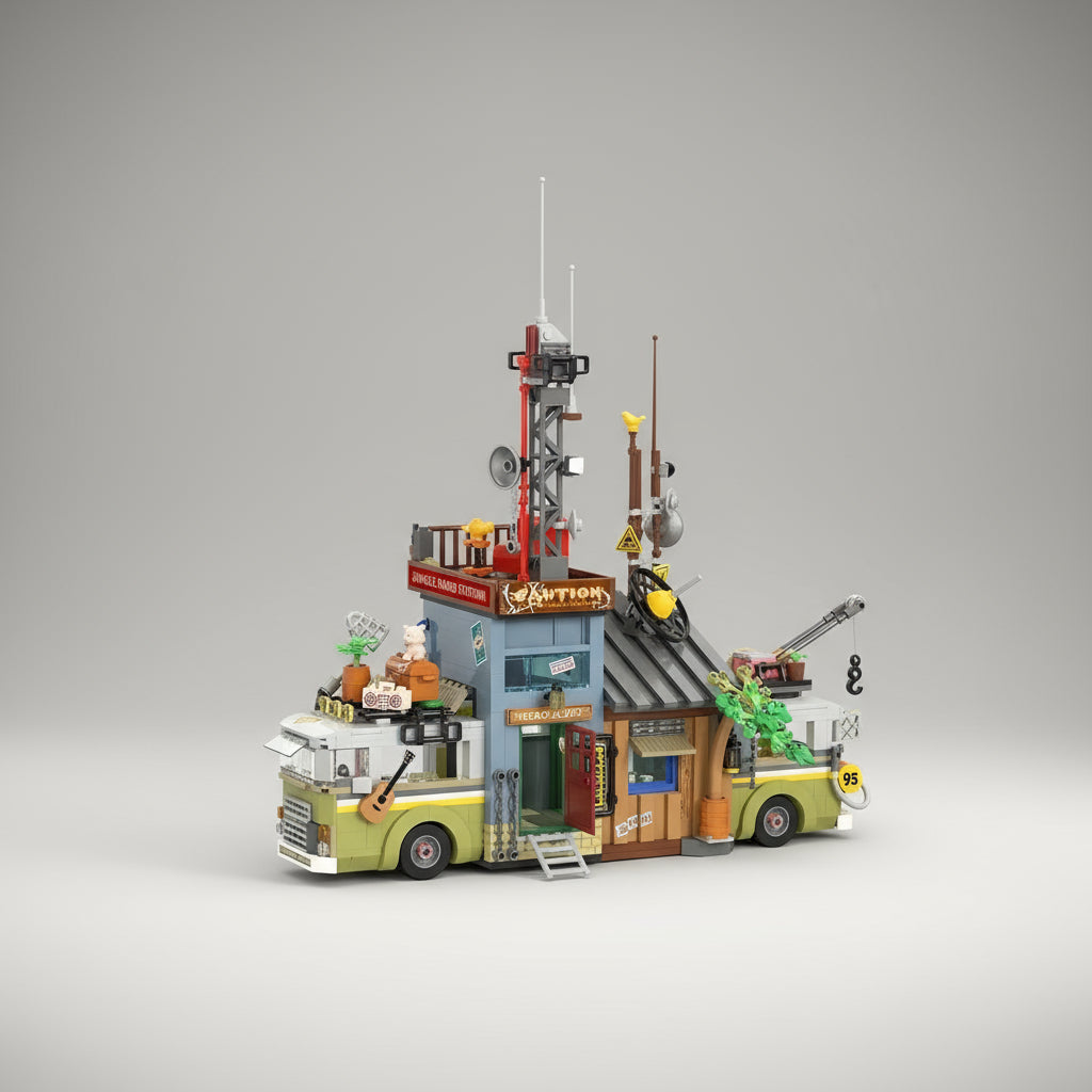 Reis bus | Bouwsteentjes