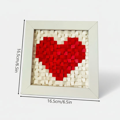 Hart in schilderij | Bouwsteentjes