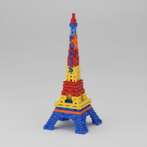 Gekleurde Eiffeltoren | Bouwsteentjes