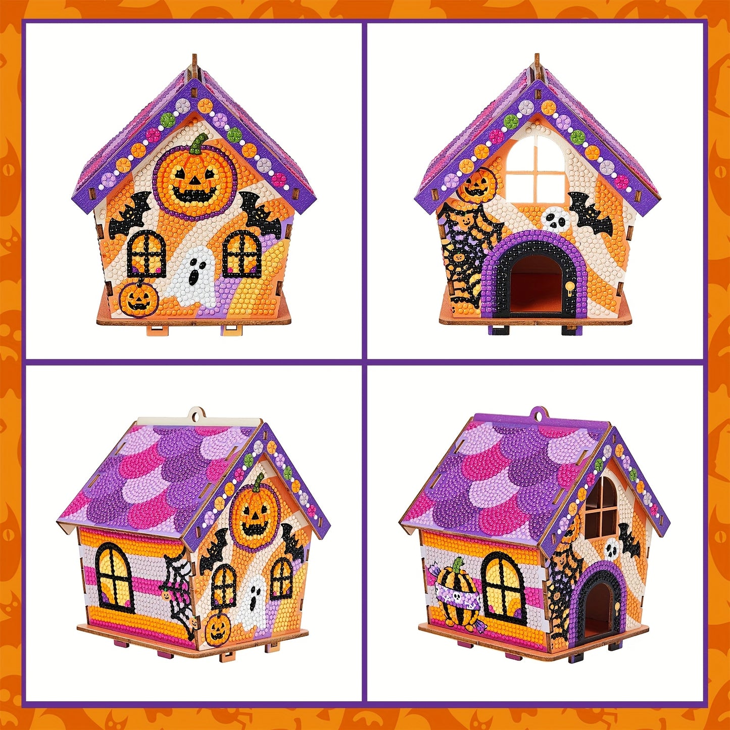 Halloween huisje | hanger | Diamond painting